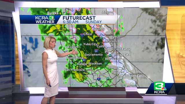 Mild Today, Soggy Sunday in Northern California