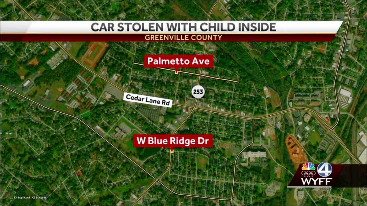 Suspect arrested after car stolen with child inside in Greenville ...