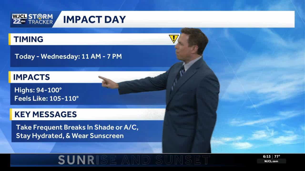 Hot start to the work week for Southeast Georgia & the Lowcountry