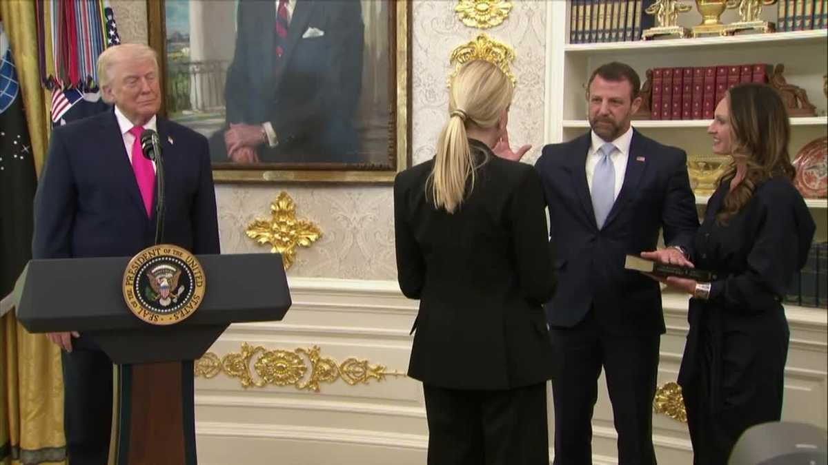 Markwayne Mullin sworn in as new Homeland Security secretary - KOCO