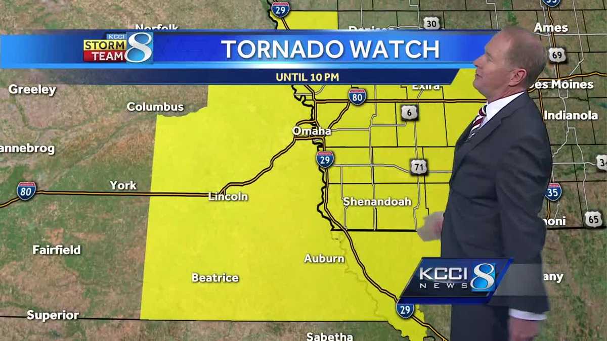 Videocast: Tornado watches issued in parts of central Iowa