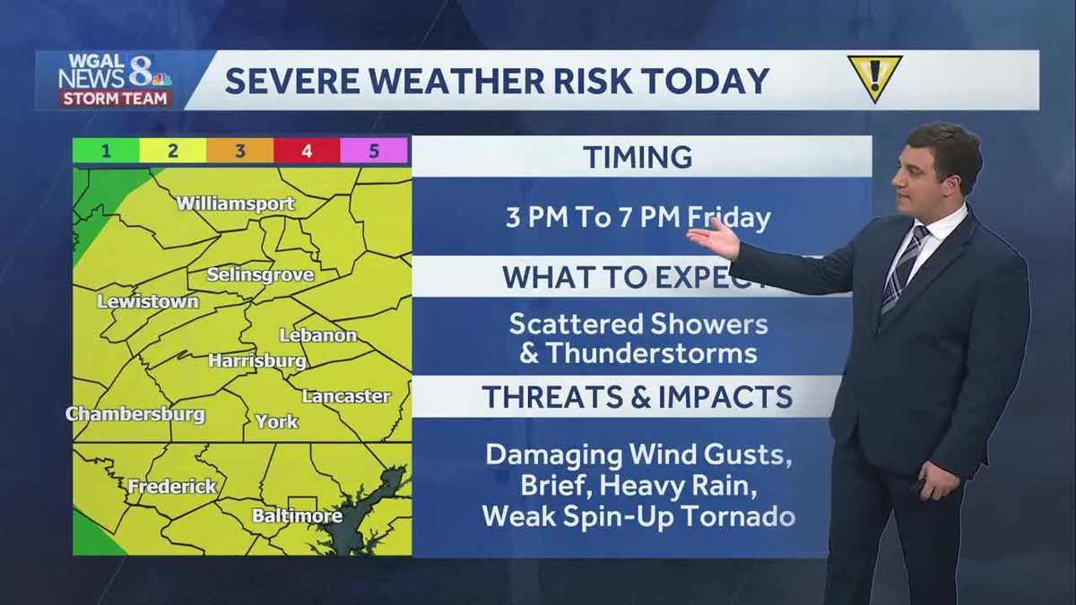 Alert Day Friday: Severe Thunderstorm Watch Until 8 PM Across South ...