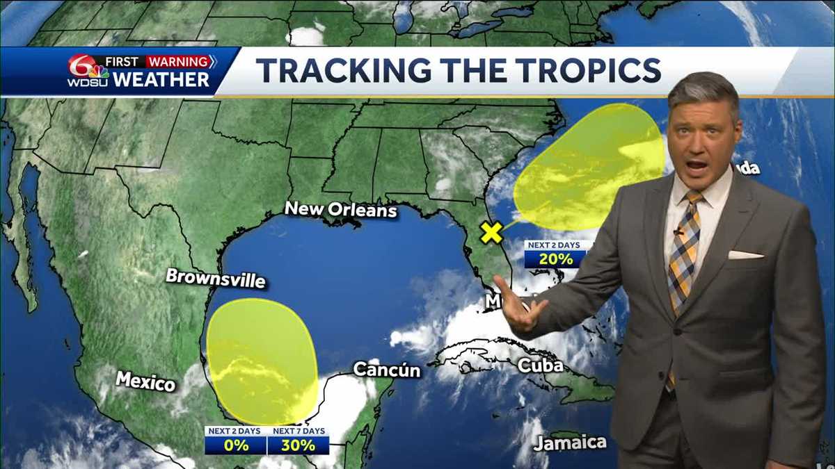 New Orleans weather forecast air quality high temps rain chances