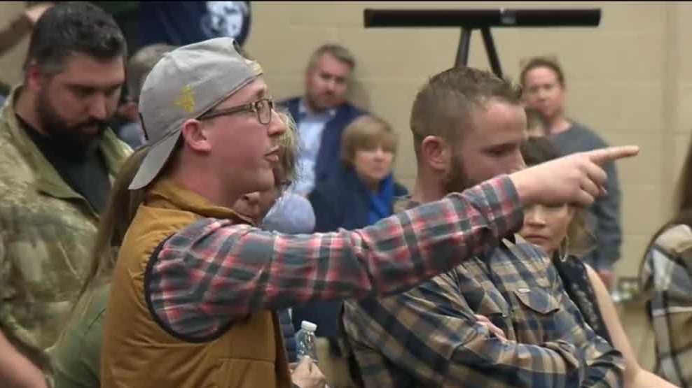 Upset East Palestine residents seek answers over train derailment