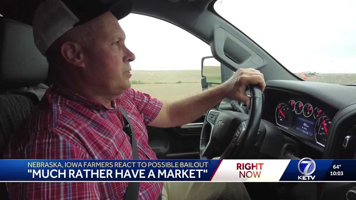 Nebraska, Iowa farmers react to possible bailout amid trade war, poor markets