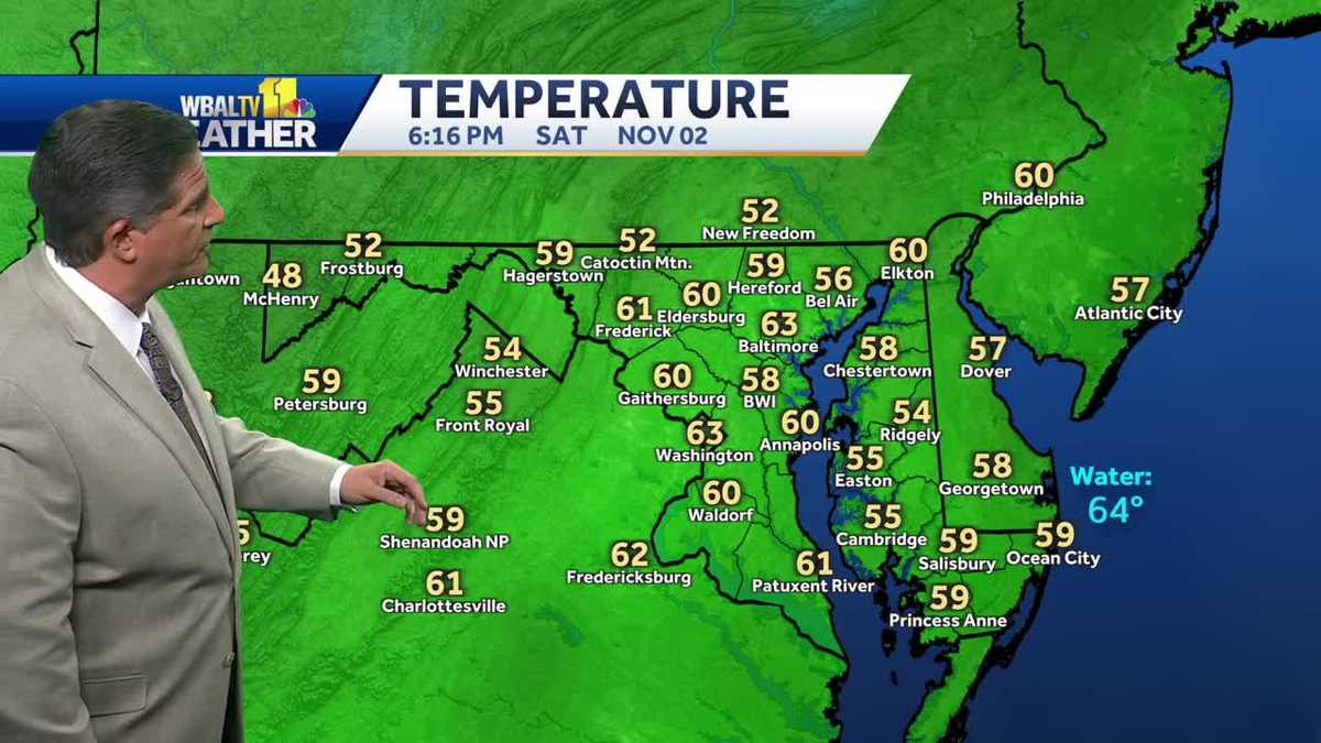 Clear and chilly Saturday night before a sunny Sunday