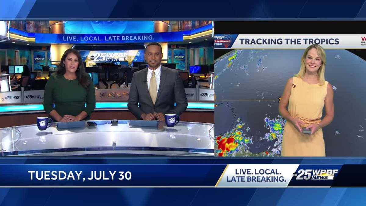 Afternoon storms and watching the tropics in South Florida