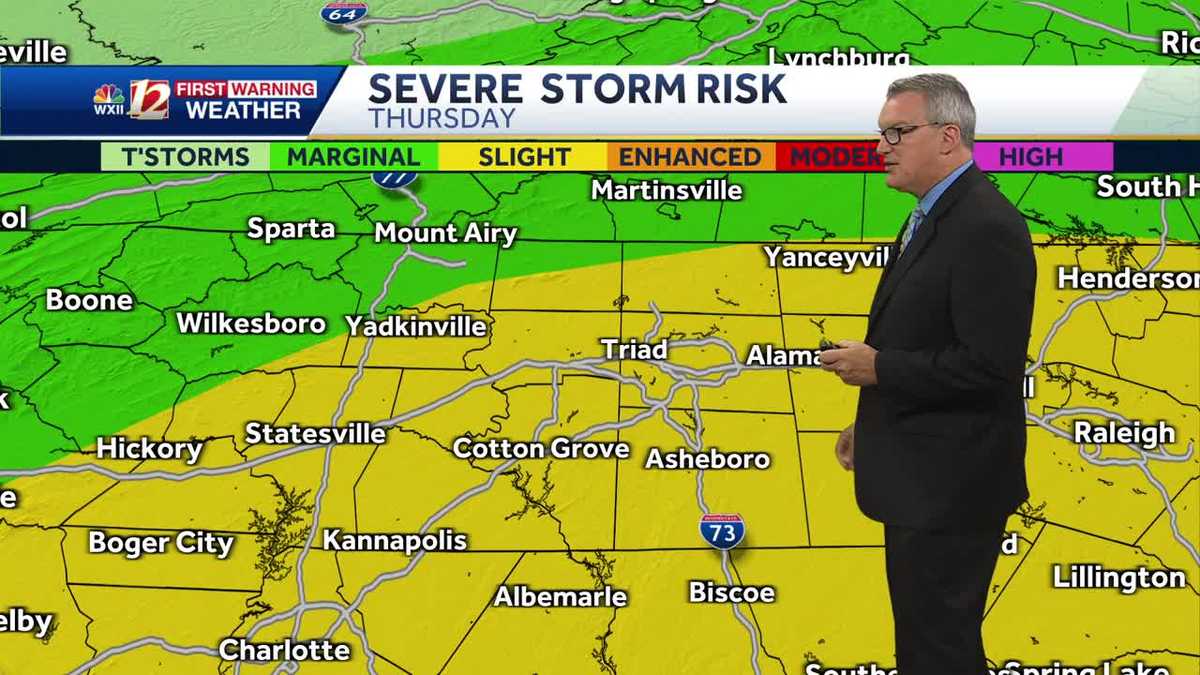 WATCH: Severe storm risk returns Thursday