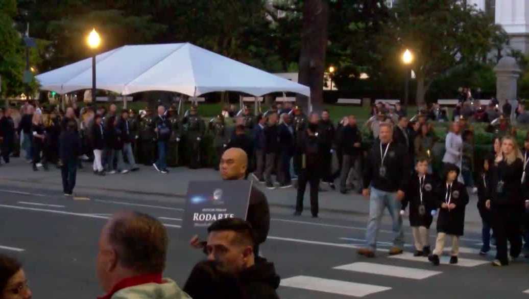 California honors fallen officers in a 2 day memorial event in Sacramento