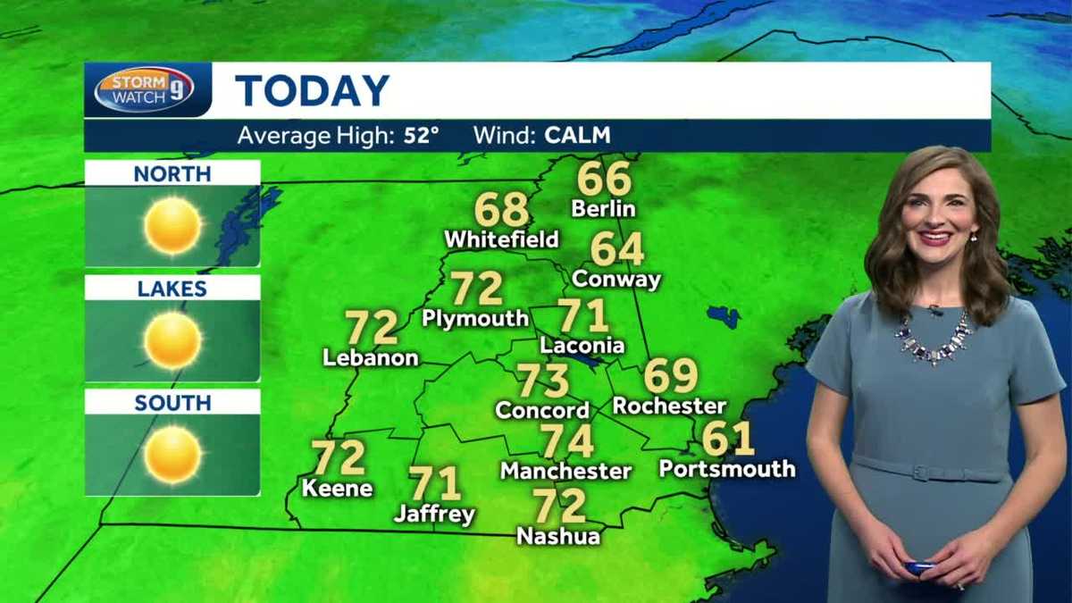 Watch: Mainly sunny skies today