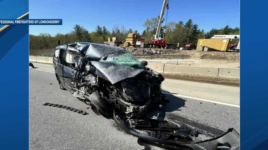 Londonderry, New Hampshire highway crash 2 hurt