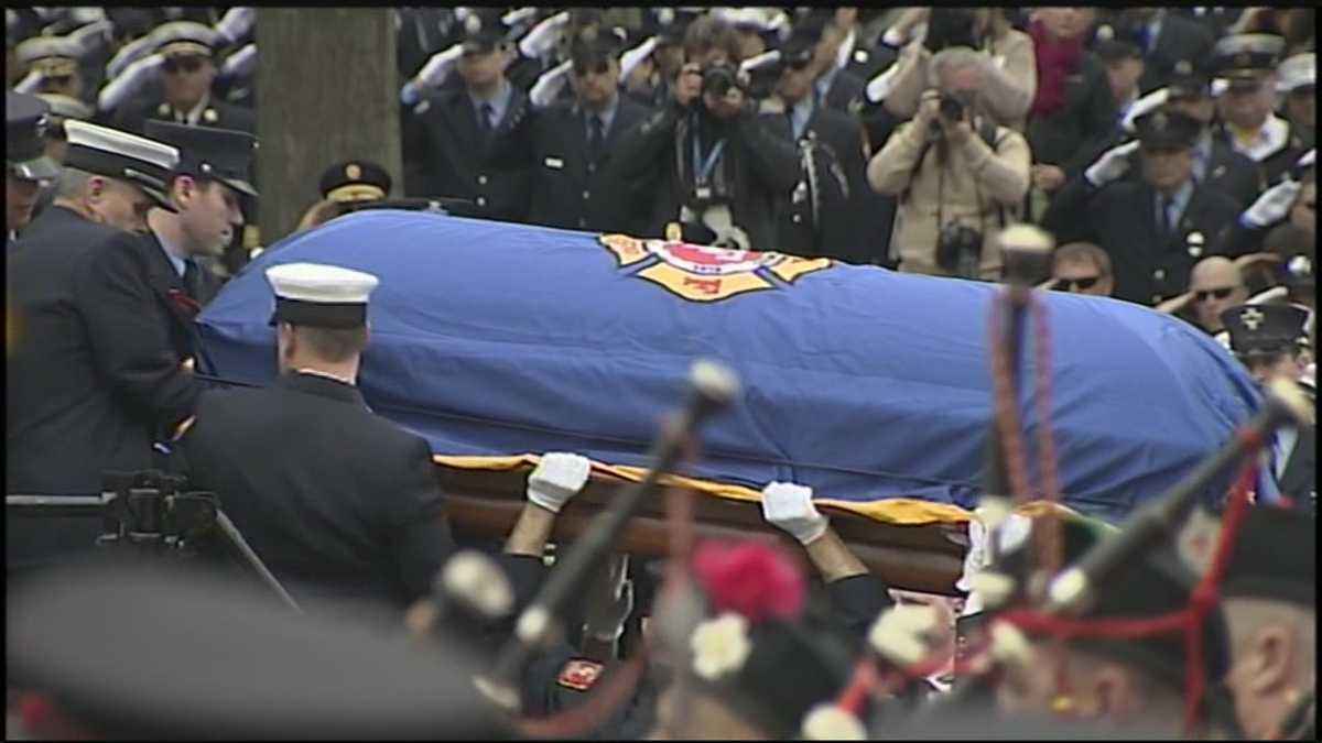Loved ones, friends say goodbye to fallen firefighter