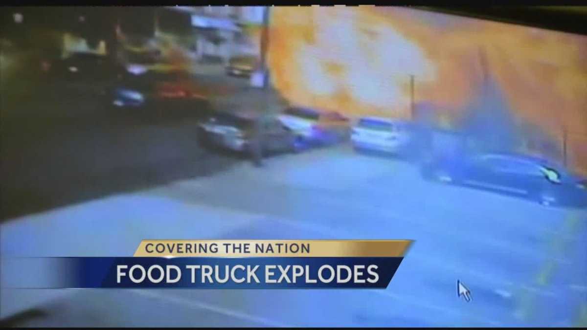 Massive food truck explosion injures 12