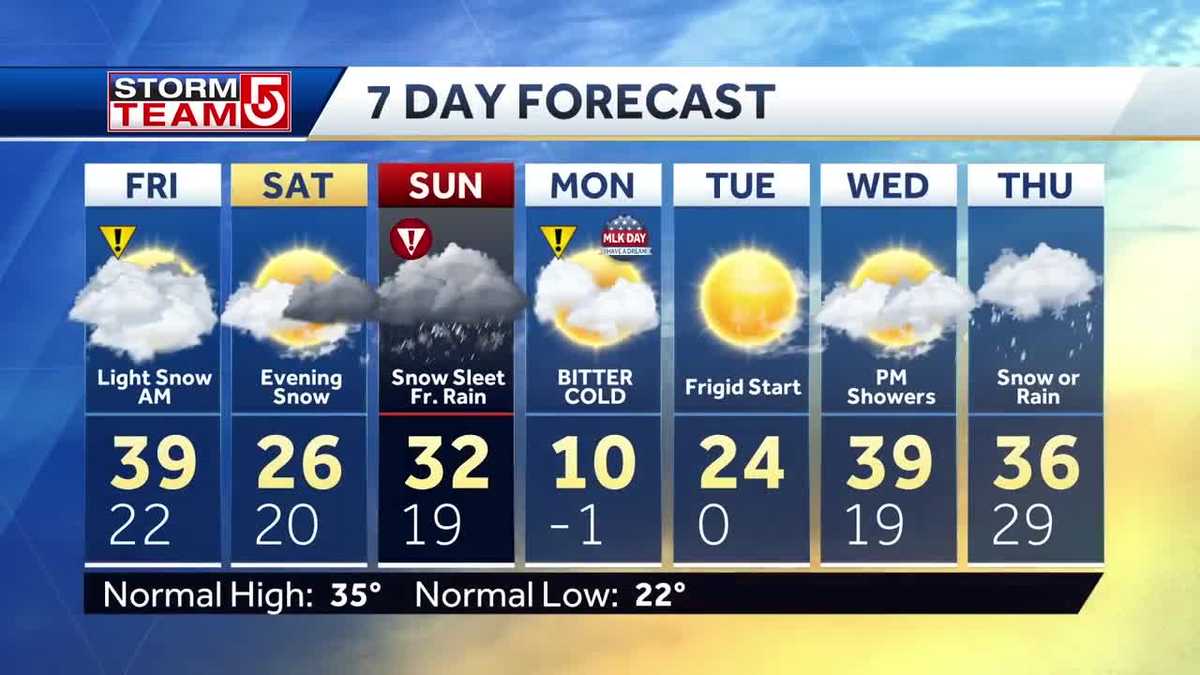 Video: Heavy snow arrives late Saturday night