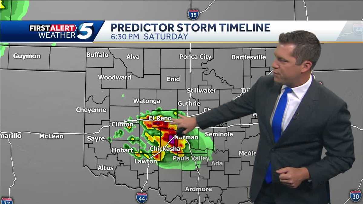 TIMELINE: Severe storms expected to bring hail, strong winds Saturday night