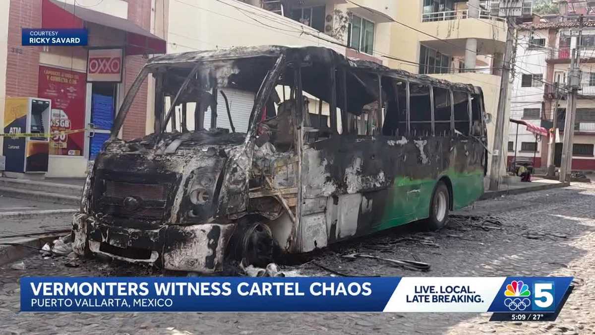 Vermonters witness fiery chaos as Mexican military clashes with drug cartel
