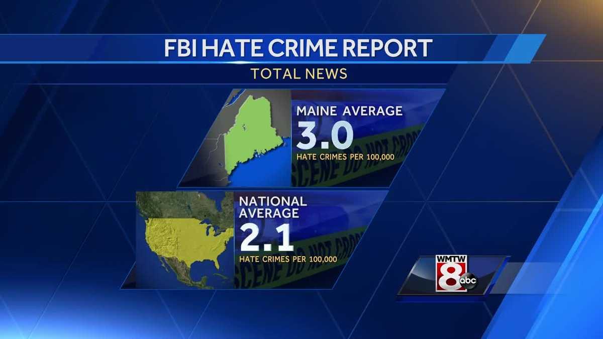 FBI data Maine's rate of hate crimes higher than average
