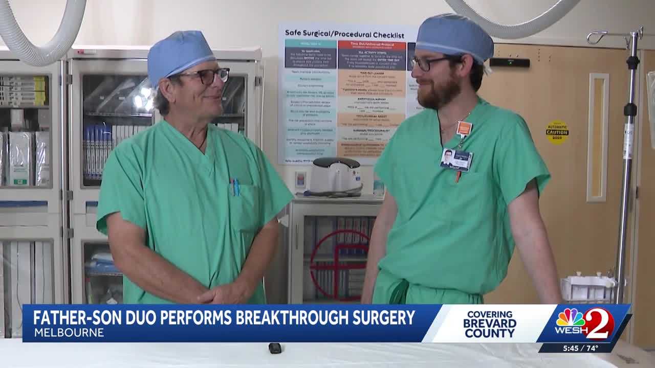 Like father, like son: Surgeons share milestone in performing breakthrough surgery