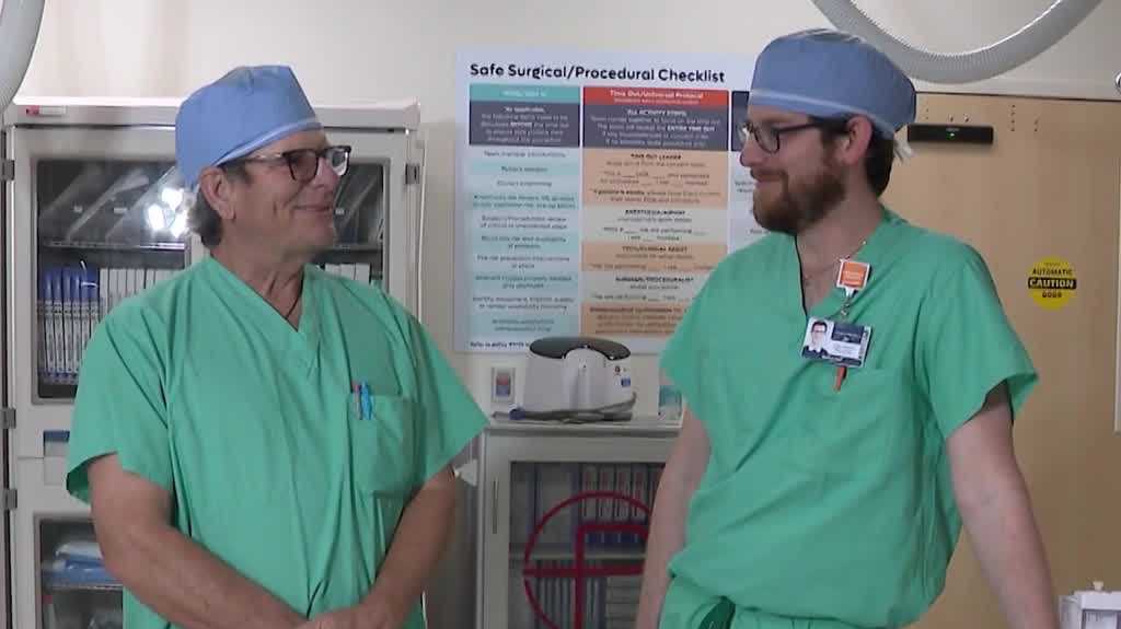 Like father, like son: Surgeons share milestone in Melbourne Cath lab