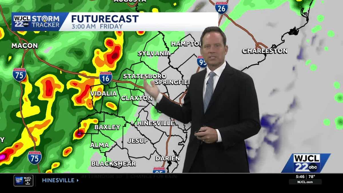 Strong storms possible to start off Friday across Southeast Georgia, Lowcountry