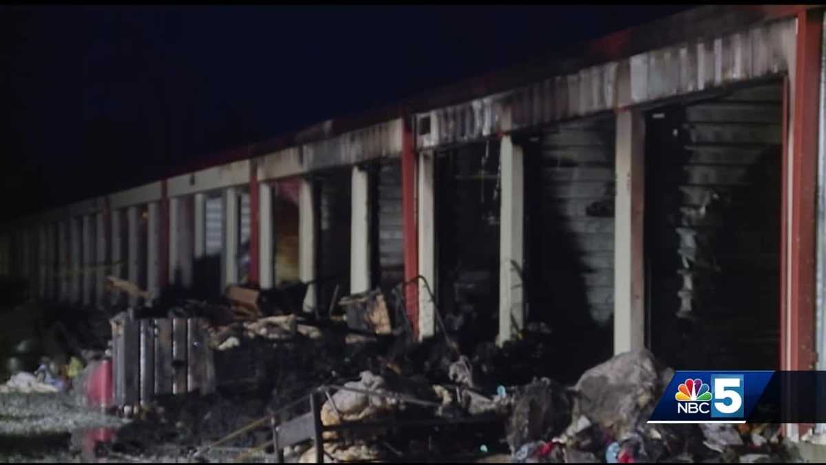 Storage units damaged in early morning fire