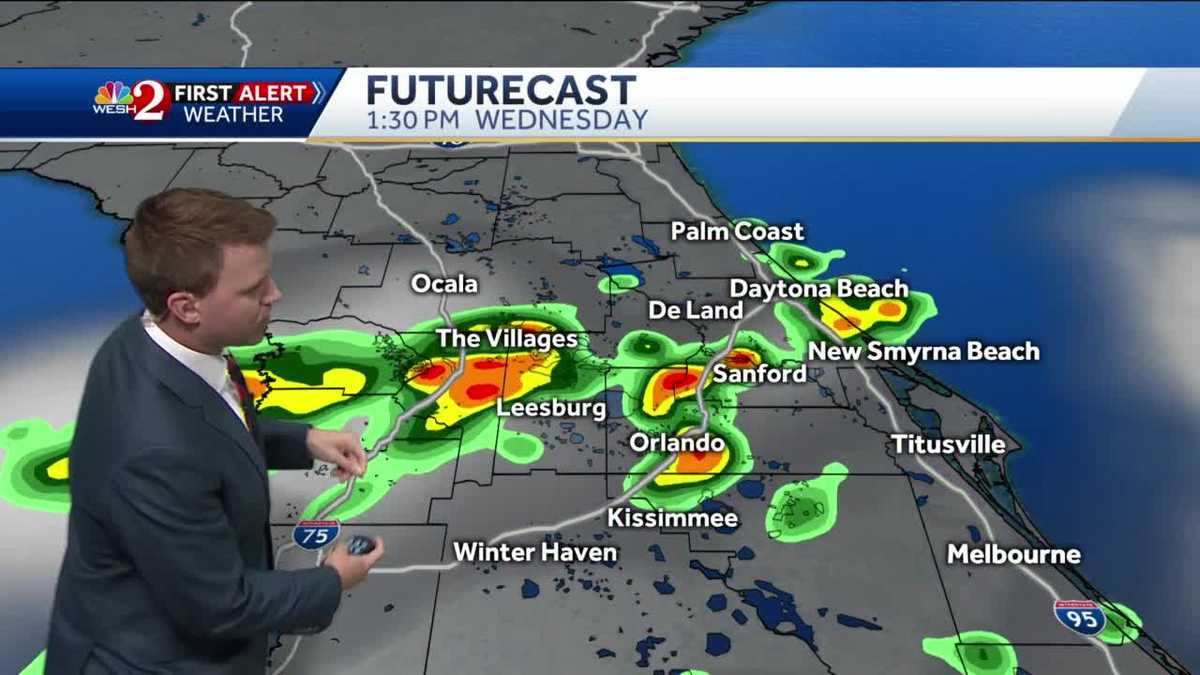 Showers and storms to continue through the afternoon