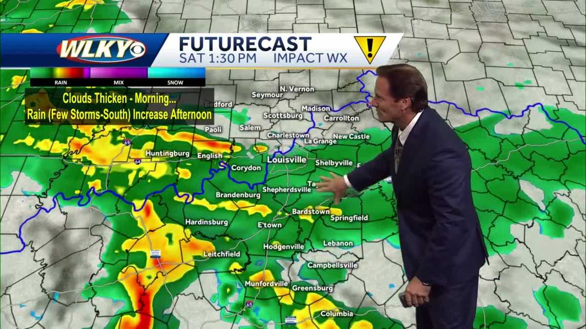Rain moves in for the weekend