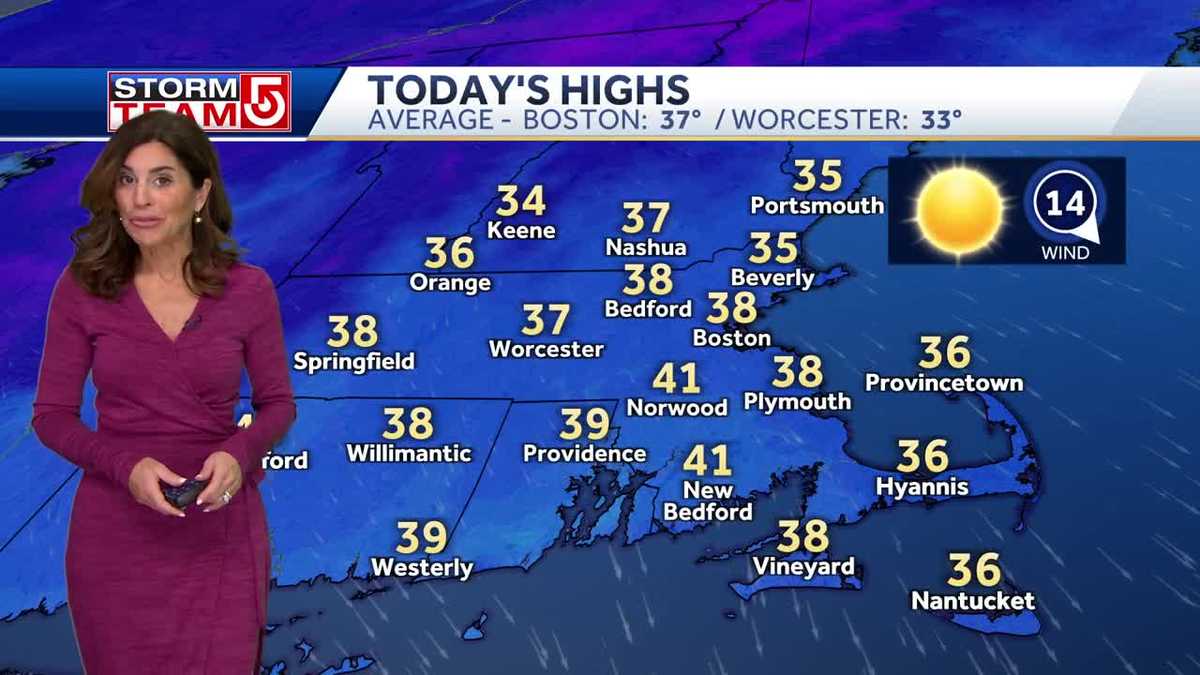 Video: Sunny day as wind, cold ease