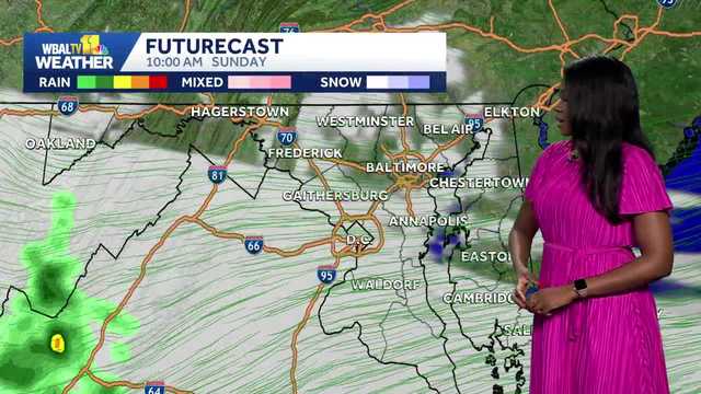 Mostly dry across the Baltimore metro this afternoon