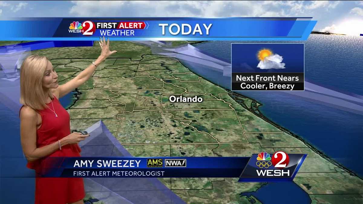 A bit cooler and breezy Friday