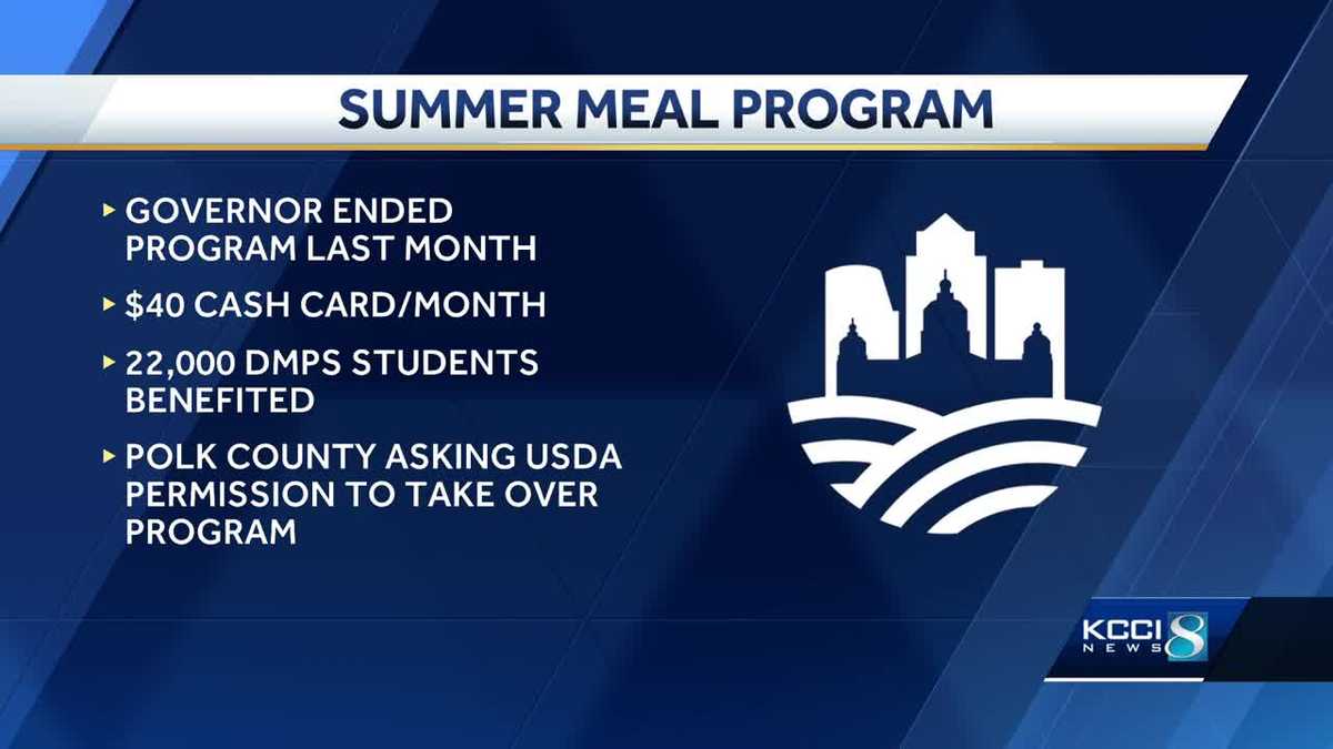 Polk County supervisors try to save summer EBT meal program