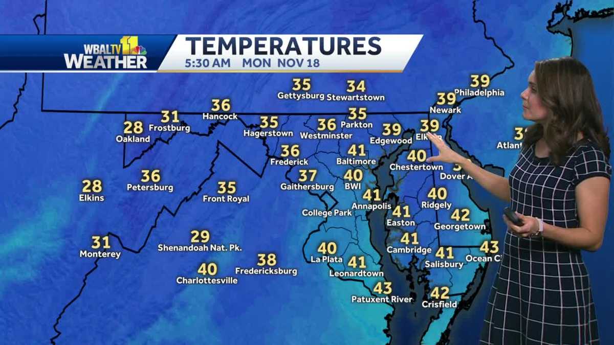 Cloudy with a slight chance of rain Monday evening