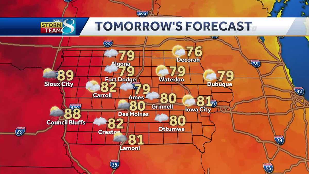 Iowa weather Summerlike with more scattered storms across central Iowa