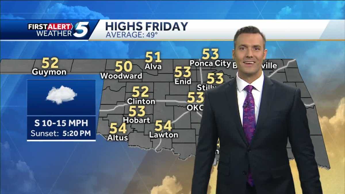 FORECAST: Mostly cloudy today, highs in the 50s