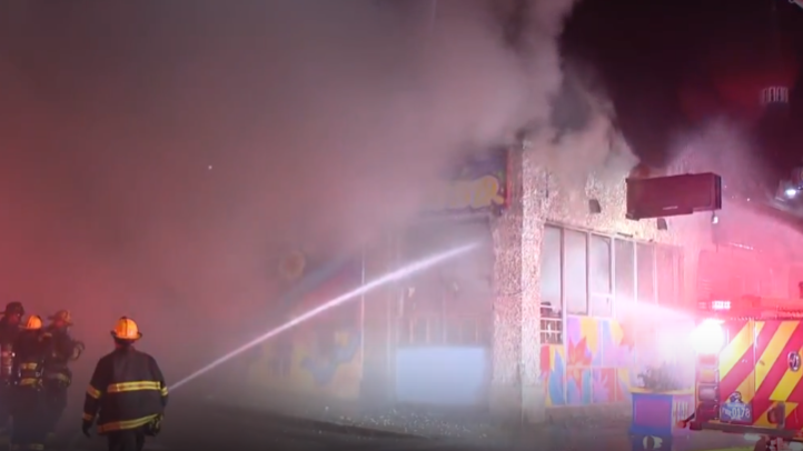 Worcester Three-Alarm Fire Threatens Entire City Block with Partial Collapse