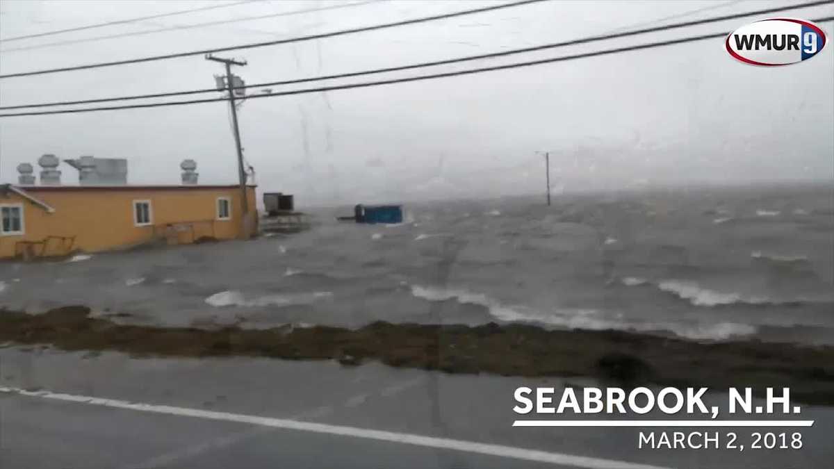 Raw video: Flooding in Seabrook during Friday nor'easter