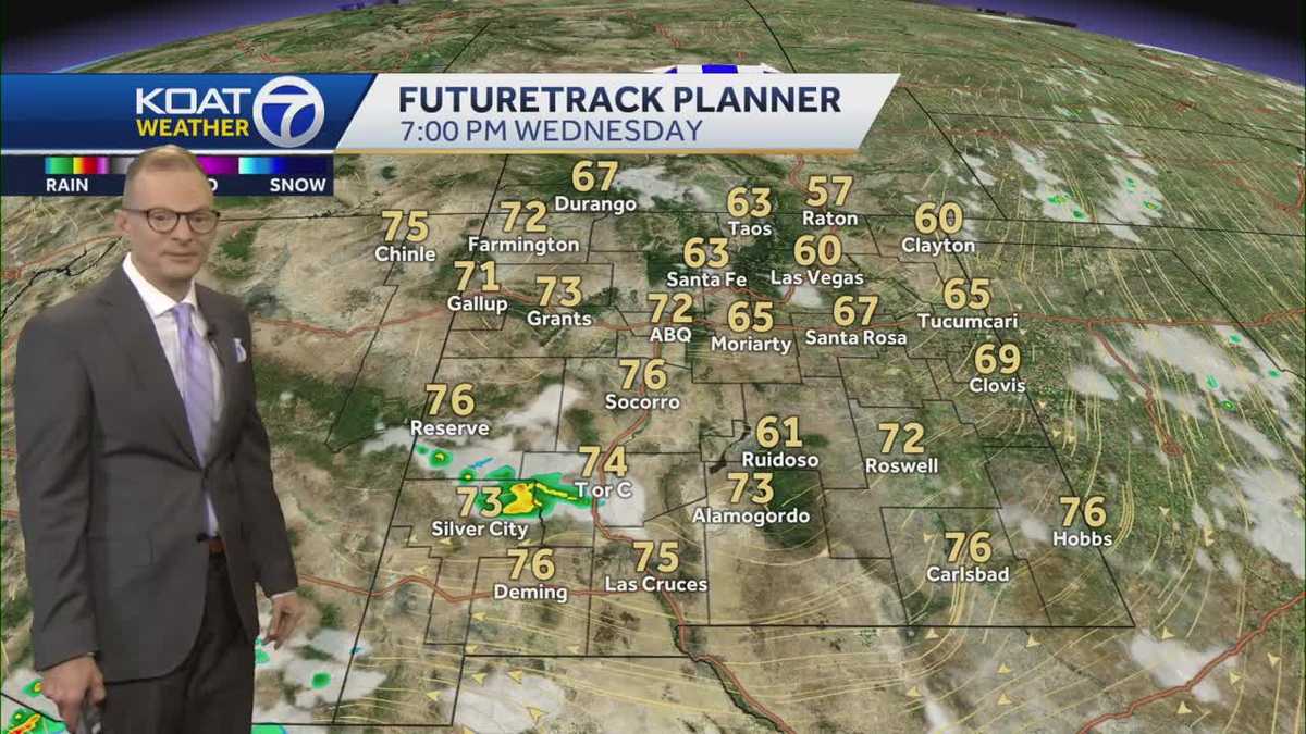 New Mexico forecast: Cool trend with less storms and gusty wind
