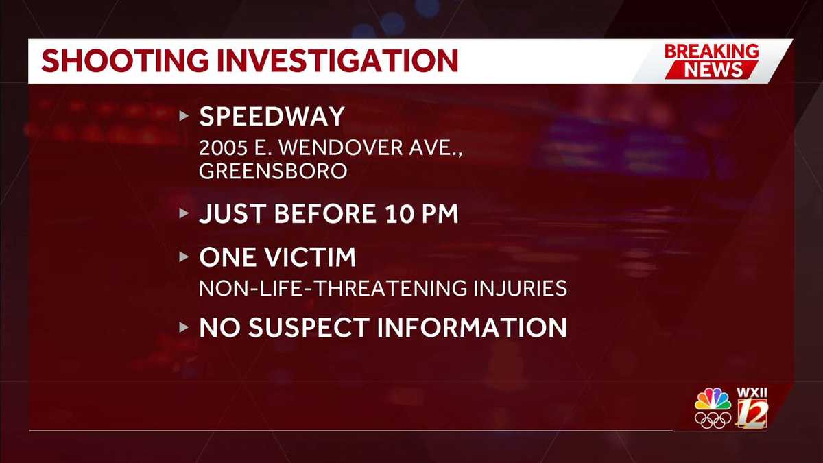 Shooting investigation underway at Speedway in Greensboro