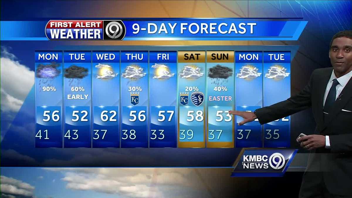 First Alert Forecast: Look for a soggy Monday morning