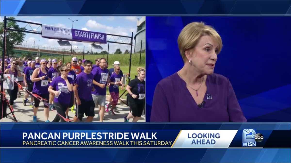 Sally Severson promotes PanCan PurpleStride walk