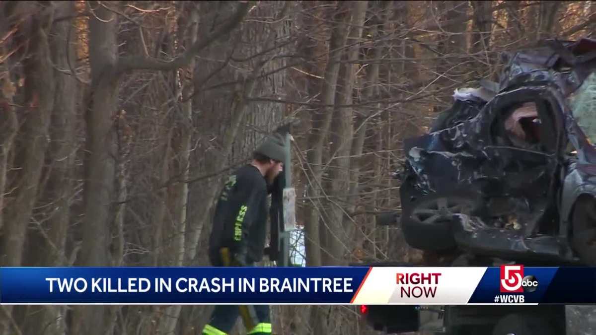 2 men killed in Braintree crash