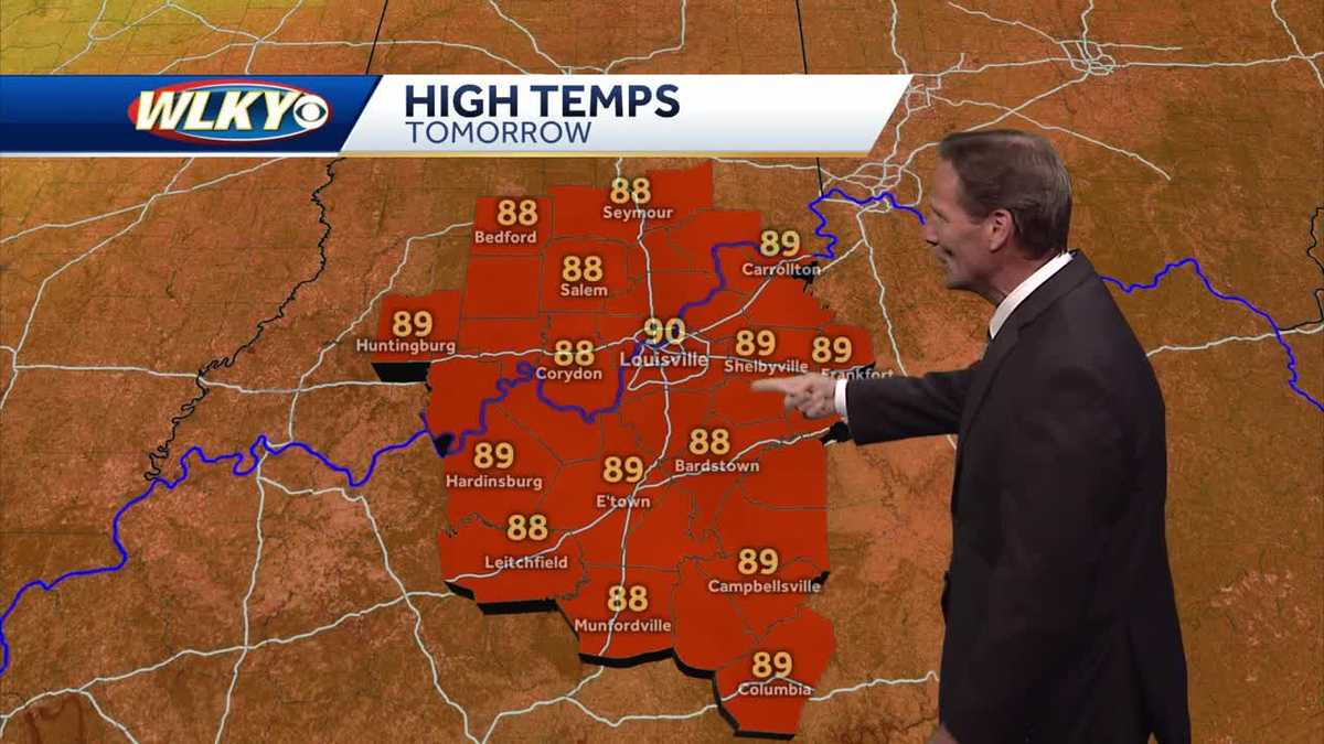 Another run at 90 degrees on Wednesday