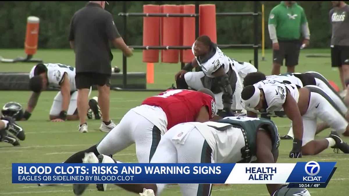 Health expert explains blood clot risk after Jaylen Hurts put on IR