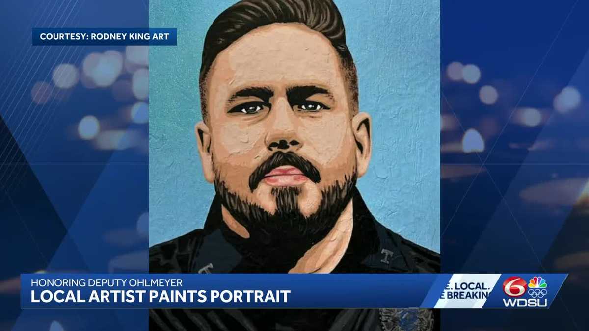 Local artists paints tribute to fallen JPSO deputy ahead of funeral