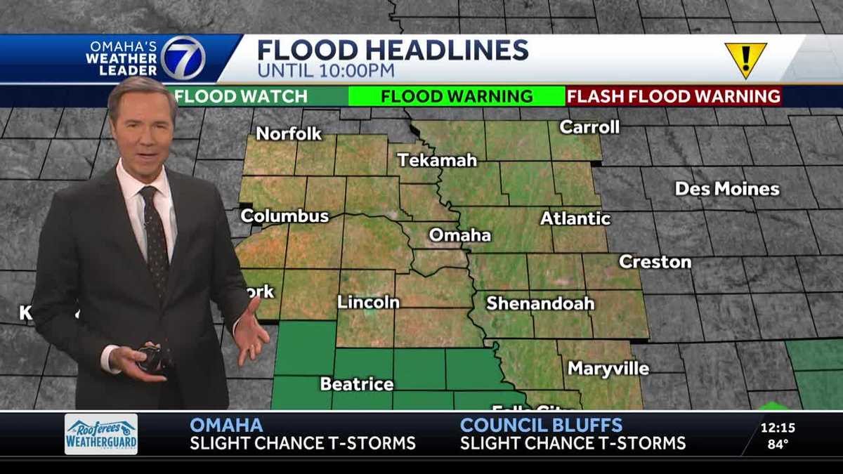 Flood concerns for far south Nebraska into the afternoon - KETV
