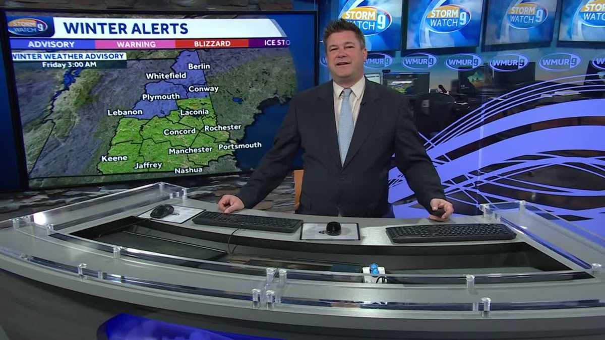 Video: Rain, wintry mix passes through NH Thursday