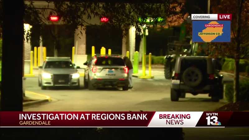 Police investigate ATM theft at Regions Bank in Gardendale