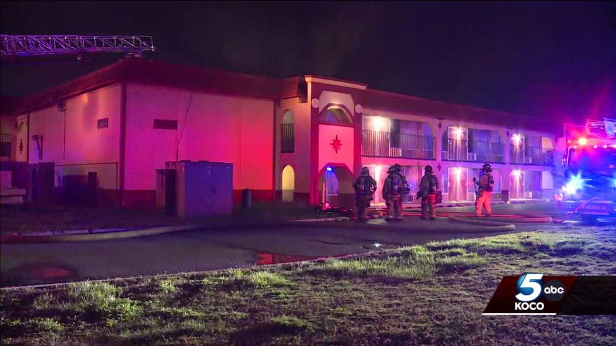 Oklahoma City crews battle flames at motel - KOCO