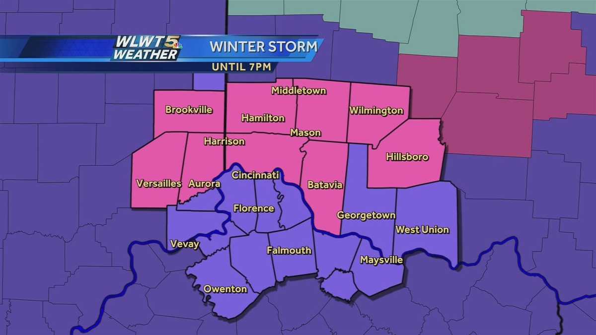 Some counties now under winter storm warning