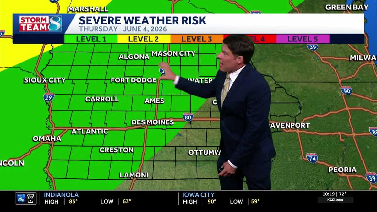 Des Moines weather: Tracking storm chances Thursday and Friday